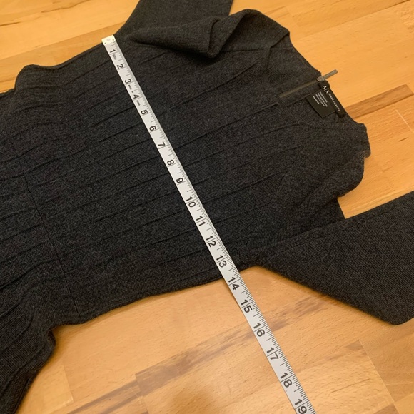 Armani Exchange dark grey merino knit wool dress size XS/TP//EP - Picture 15 of 16